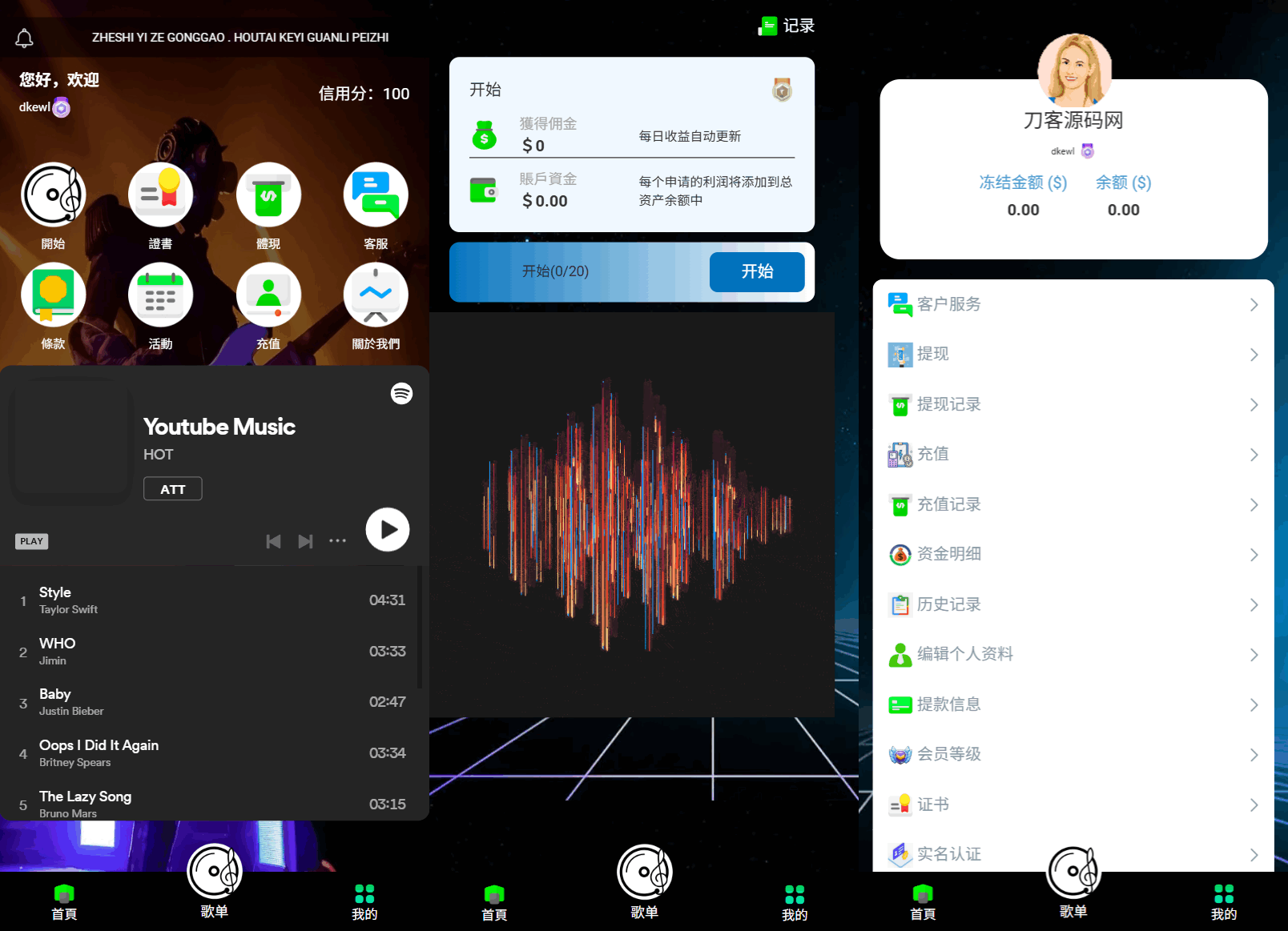 海外多語言音樂刷單搶單源碼/連單卡單/疊加組規(guī)則/打針/前端html/后端PHP
