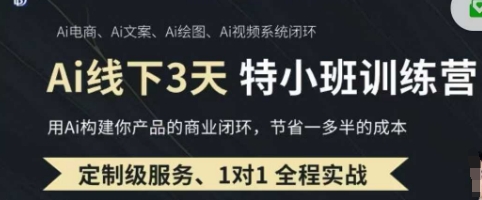 AI實(shí)操培訓(xùn)第20-21期線下，0基礎(chǔ)保姆級(jí)教程，3月最新整理，企業(yè)獲客、降本增效、打造超級(jí)個(gè)體