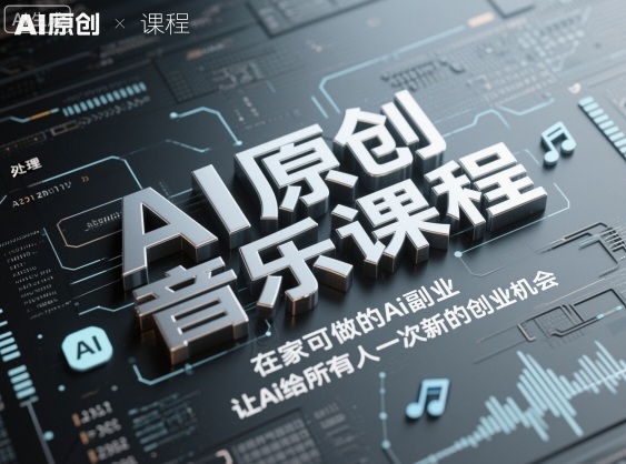 AI原創音樂課程，在家可做的Ai副業，讓Ai給所有人一次新的創業機會