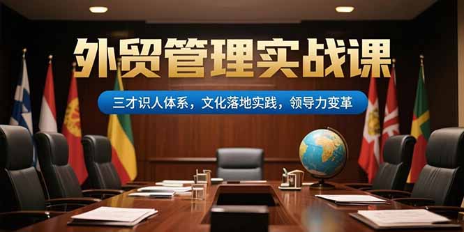 外貿(mào)管理實(shí)戰(zhàn)課,三才識(shí)人體系,文化落地實(shí)踐,領(lǐng)導(dǎo)力變革