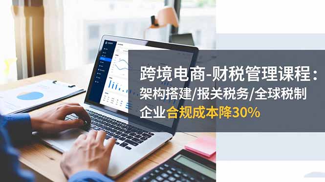 跨境電商-財稅管理課程：架構搭建/報關稅務/全球稅制，企業合規成本降30%