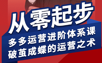 海神·拼多多運營進階系統課(更新9月)