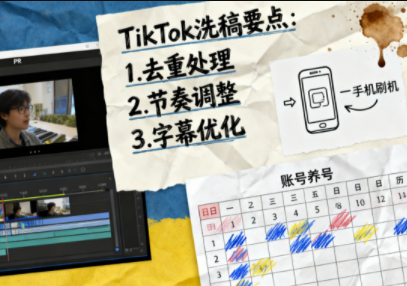 TikTok洗稿剪輯全流程課