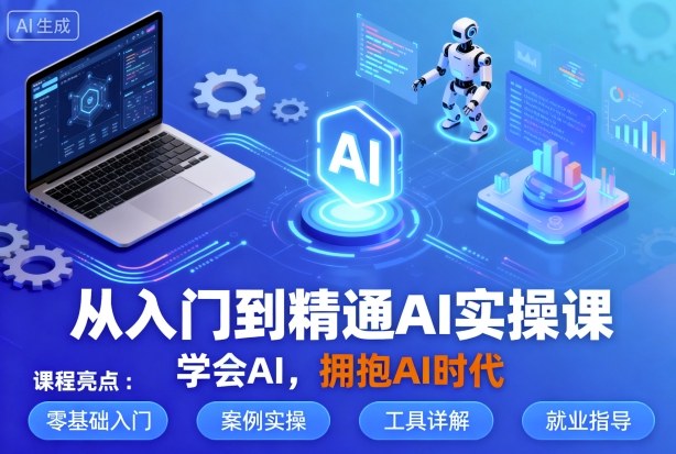 從入門到精通AI實操課,學會AI,擁抱AI時代