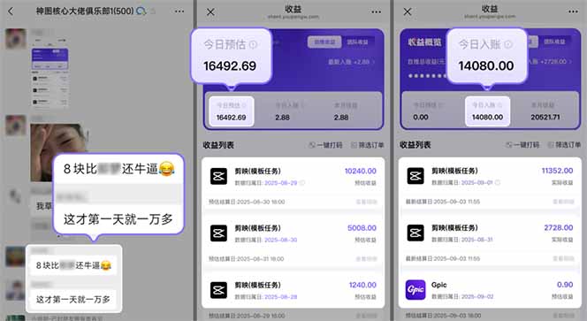 國慶流量風口！剪映小白吃紅利：0基礎幾分鐘一條，拉新收益暴漲400%，...