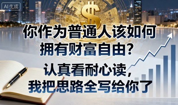 付費文章：你作為普通人該如何擁有財富自由？認(rèn)真看耐心讀，我把思路全寫給你了