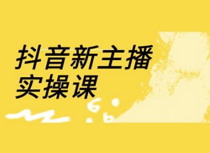 抖音新主播實操課，直播間流量運營線上實操課(18節(jié))