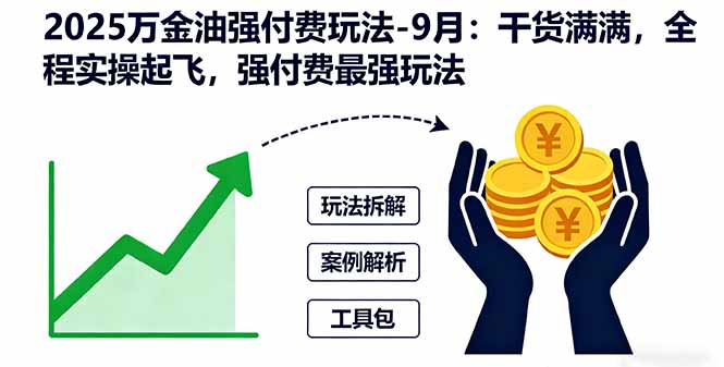 2025萬金油強付費玩法-9月:干貨滿滿,全程實操起飛,強付費最強玩法
