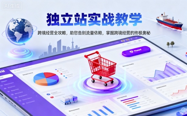 獨立站實戰教學，跨境經營全攻略，助您告別流量依賴，掌握跨境經營的終極奧