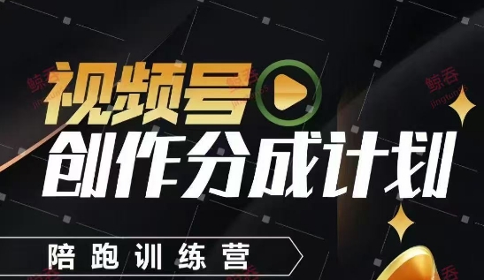 視頻號(hào)創(chuàng)作分成計(jì)劃陪跑訓(xùn)練營(yíng)，手把手教會(huì)你如何制作視頻，細(xì)水長(zhǎng)流型項(xiàng)目