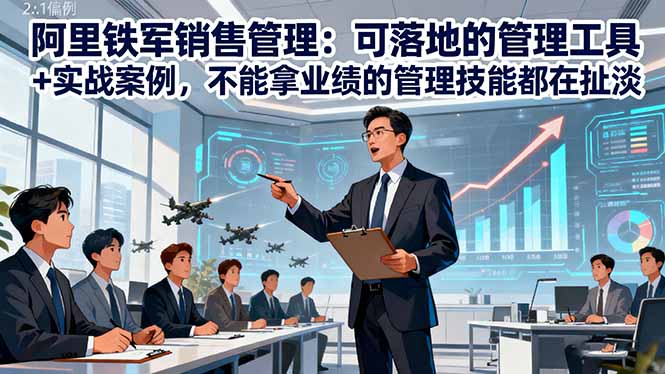 阿里鐵軍銷售管理:可落地的管理工具+實戰案例,不能拿業績的管理都在扯淡