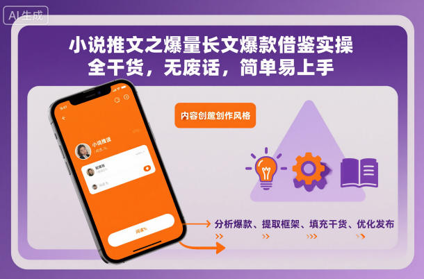 小說推文之爆量長文爆款借鑒實操，全干貨，無廢話，簡單易上手