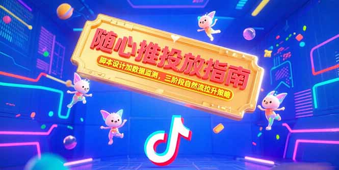 隨心推投放指南，腳本設計加數據監測，三階段自然流拉升策略