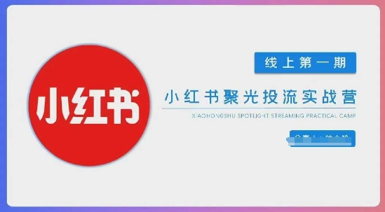 小紅書聚光陪跑第一期，教你從0到1玩轉小紅書聚光投流，搭建小紅書付費投流團隊，更快的見到效果