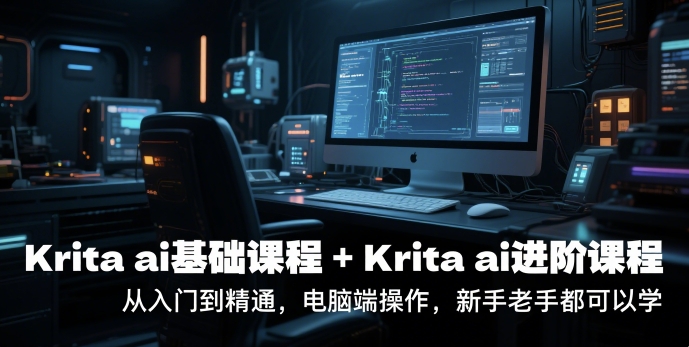 krita ai基礎(chǔ)課程+Krita ai進(jìn)階課程，從入門到精通，電腦端操作，新手老手都可以學(xué)