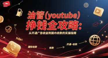 油管(youtube)掙錢全攻略:從開通廣告收益到國內收款的實操指南