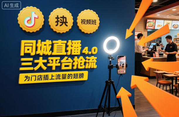 同城直播實操班4.0,三大平臺搶流,為門店插上流量的翅膀