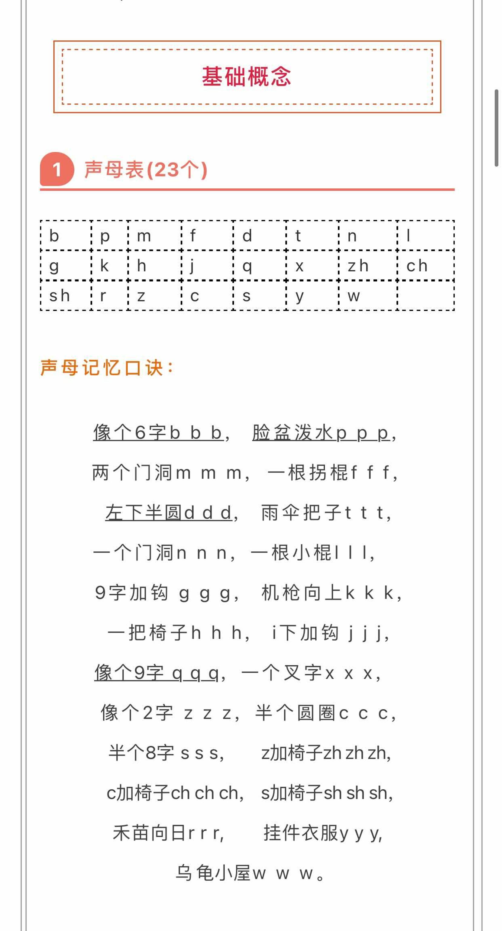 小學拼音順口溜-六上語文