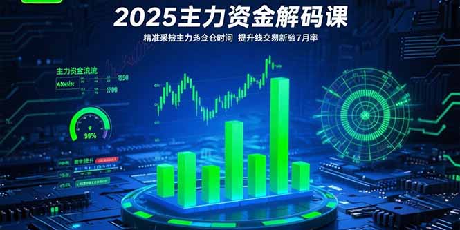 2025主力資金解碼課：精準(zhǔn)捕捉主力建倉時(shí)機(jī)，提升短線交易勝率(更新7月