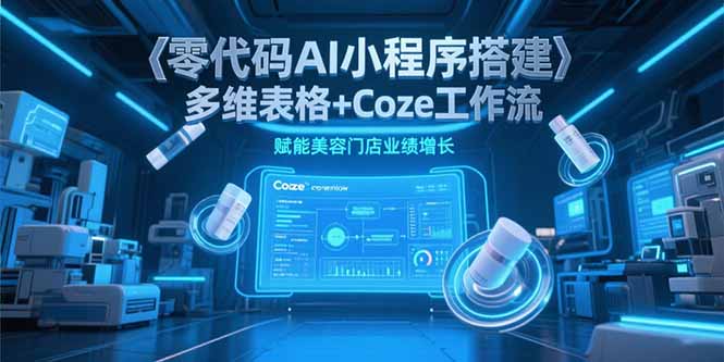 零代碼AI小程序搭建，多維表格+Coze工作流，賦能美容門(mén)店業(yè)績(jī)?cè)鲩L(zhǎng)