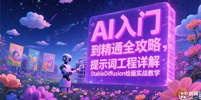 AI入門到精通全攻略,提示詞工程詳解,StableDiffusion繪畫實戰教學