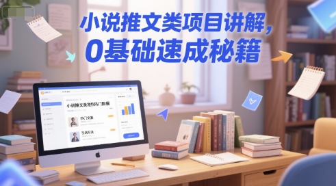 小說推文類項目講解，0 基礎速成秘籍
