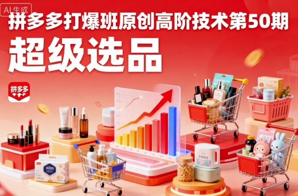 拼多多打爆班原創高階技術第50期,超級選品