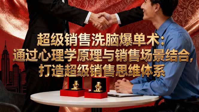 超級銷售洗腦爆單術：通過心理學原理與銷售場景結合,打造超級銷售思維體系