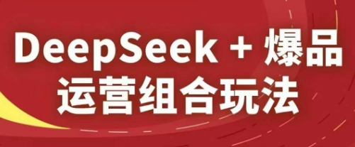 DeepSeek+爆品運營組合玩法,2025淘系精品課