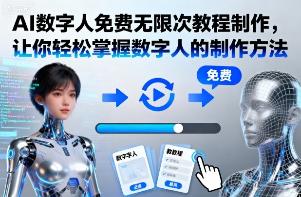AI數字人免費無限次教程制作，讓你輕松掌握數字人的制作方法