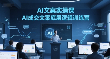 AI文案實操課，AI成交文案底層邏輯訓練營