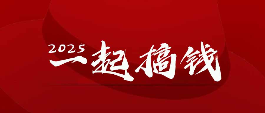 2025年，請“不擇手段”去搞錢!