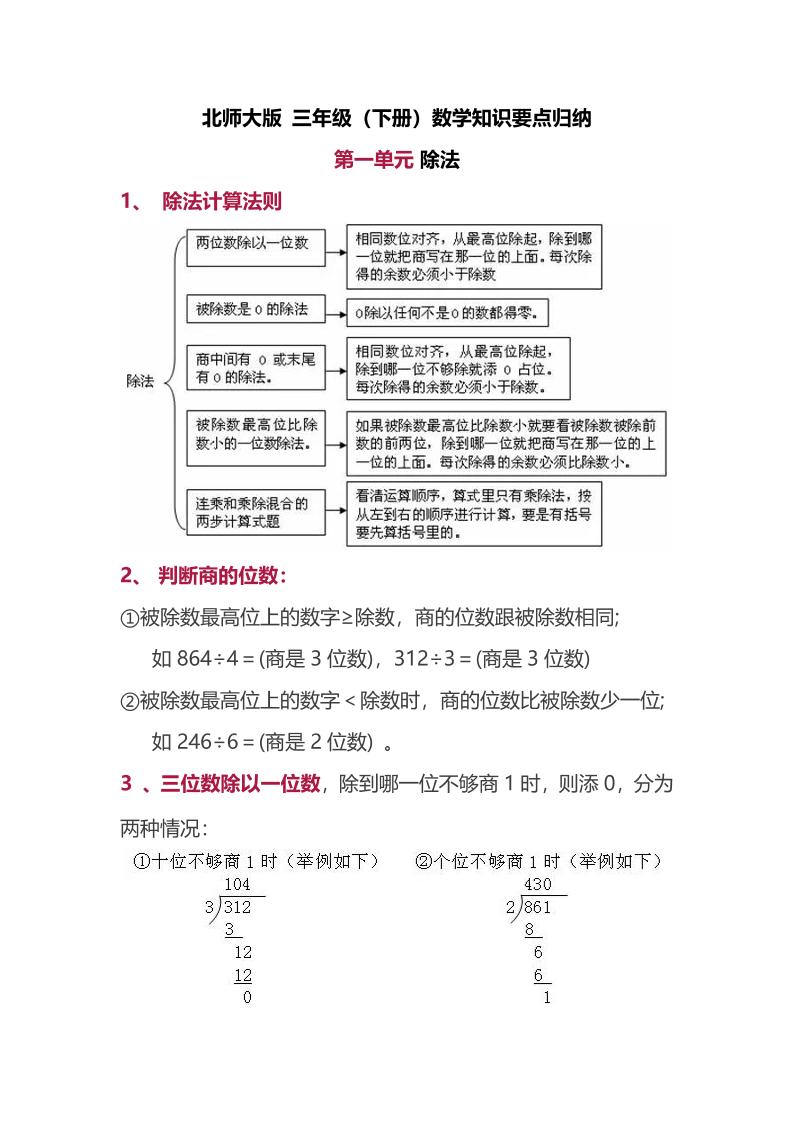 三下北師大數學匯總重點-1