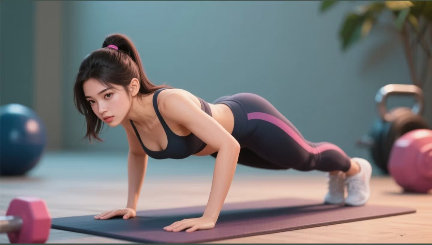 AI生成俯臥撐女孩，10天吸粉7000的實操教程，漲粉輕輕松松