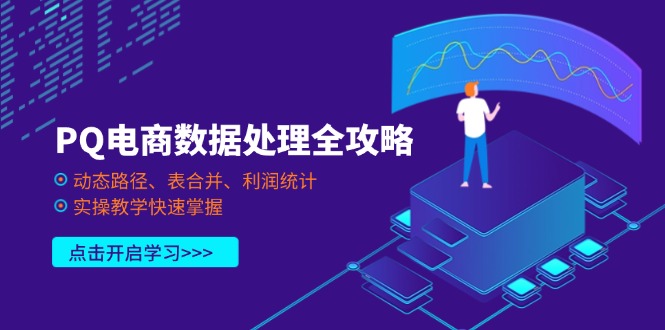 PQ電商數(shù)據(jù)處理全攻略,動(dòng)態(tài)路徑、表合并、利潤(rùn)統(tǒng)計(jì),實(shí)操教學(xué)快速掌握