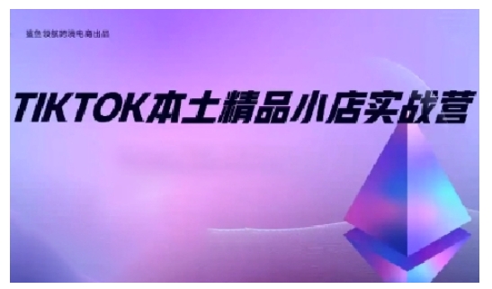 TikTok本土精品小店出海實戰營,從入門到高階,不止0-1!