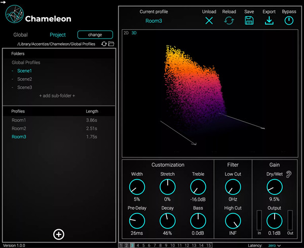 Accentize Chameleon(智能音頻插件) v2.1.1 免費(fèi)版