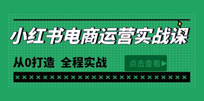 (9946期)最新小紅書·電商運營實戰課,從0打造 全程實戰(65節視頻課)