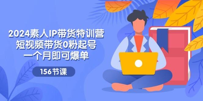2024素人IP帶貨特訓營，短視頻帶貨0粉起號，一個月即可爆單(156節