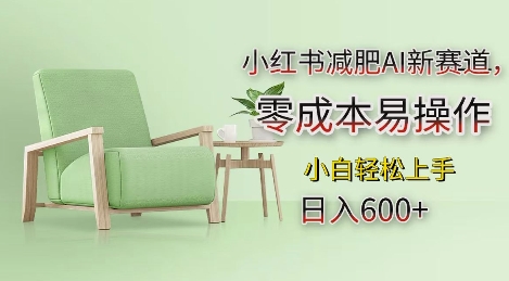 小紅書減肥AI新賽道，零成本易操作，日入多張，小白輕松上手【揭秘】