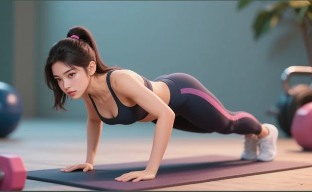 AI生成俯臥撐女孩，10天吸粉7000的實操教程，漲粉輕輕松松