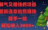 解氣又掙錢的項目，最新違章拍照掙錢，隨手一拍，輕松收入數張【揭秘】