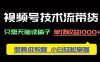 視頻號技術流帶貨，只需無腦讀稿子，單場收益1000+ 保姆級教程，小白輕…