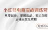 小紅書電商實戰訓練營，從零起步，掌握選品、筆記創作、店鋪運營全攻略…