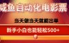 咸魚zi動(dòng)化售賣電影票，25年藍(lán)海賽道，輕松日入1000