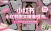 小紅書圖文精準(zhǔn)引流，小紅書實(shí)戰(zhàn)運(yùn)營(yíng)變現(xiàn)課程