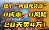 別再瞎忙了！這個“閑魚無貨源”玩法，0成本、0風險，我20天賣4萬！