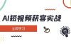 AI短視頻獲客實戰：涵蓋矩陣營銷、搭建、定位、素材拍攝、起號、變現等