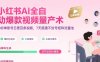 小紅書AI全自動爆款視頻量產術，助你單賬號日更百條視頻，7天搭建不封號矩陣流量池(更新9月)