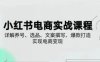 小紅書從0-1實操課(2023-2025)，詳解養號、選品、文案撰寫、爆款打造實現電商變現